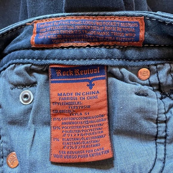 Rock Revival Teyla Black Skinny Jeans size 27” - Picture 7 of 7